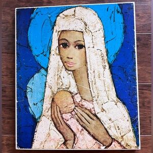 𝑹𝒂𝒓𝒆 𝒇𝒊𝒏𝒅‼️ Jef Wauters Little Madonna Vintage Mounted Print